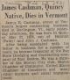 017 1931 James Cashman Dies in Vermont